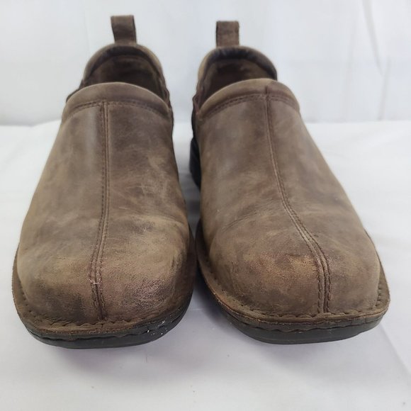 UGG Australia Dyersville Brown Sheepskin Leather Slip On Loafers Shoes Mens 11 - Picture 3 of 10